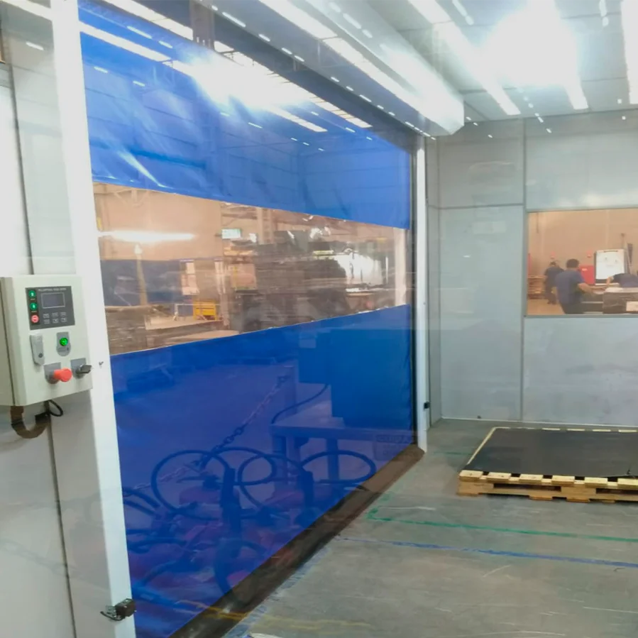 portas rápidas industriais para fábrica