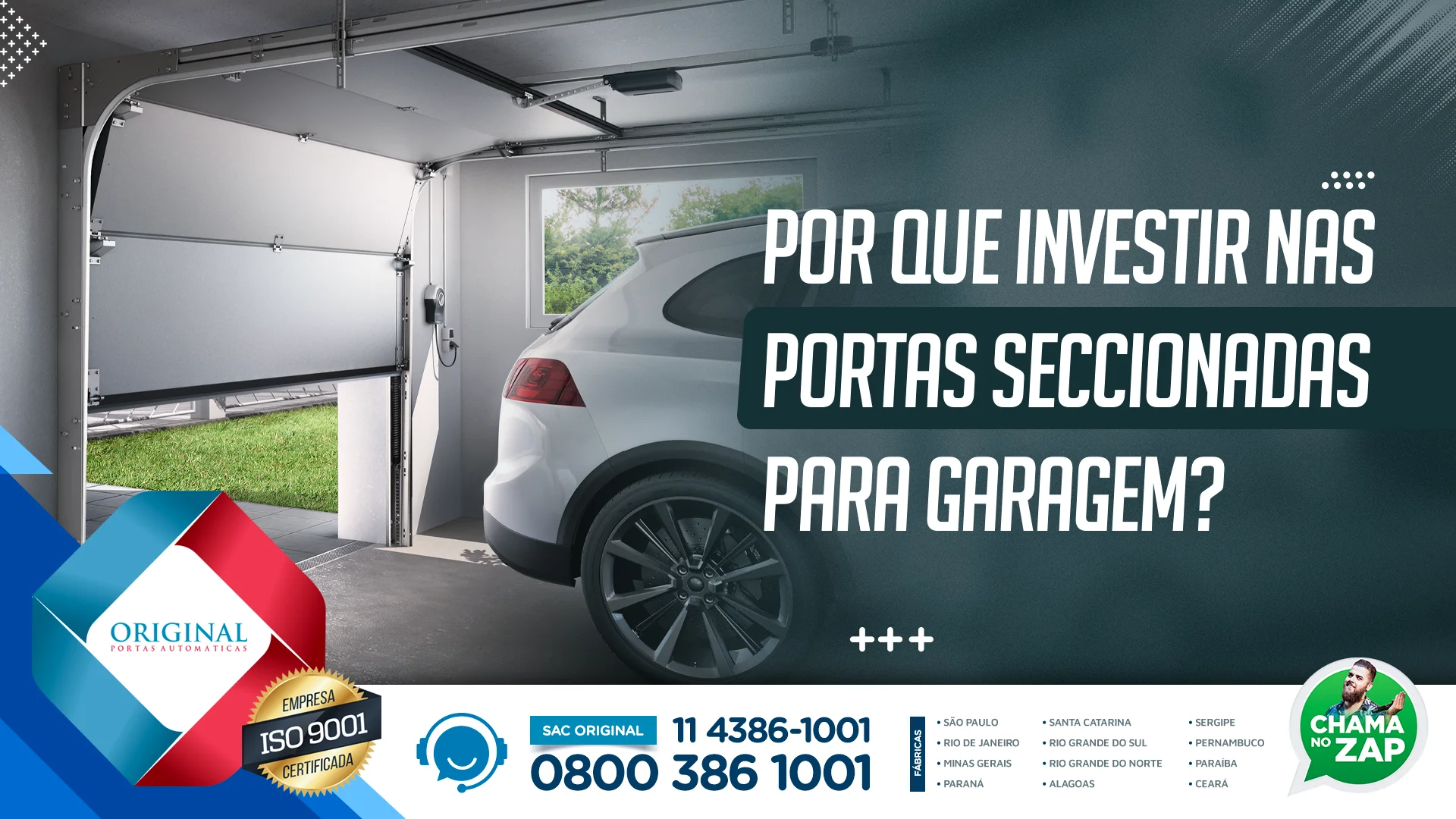 portas seccionadas para garagem