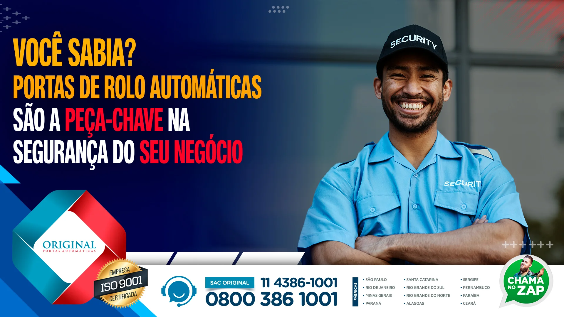 Portas de rolo automáticas